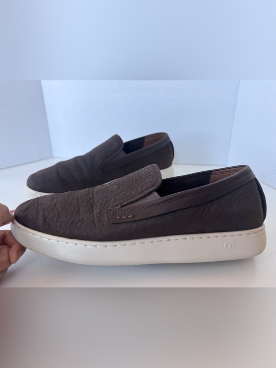 UGG Pismo Brown Leather Slip On Casual Shoes Loafer Driving Men’s Size 10.5 main image 7